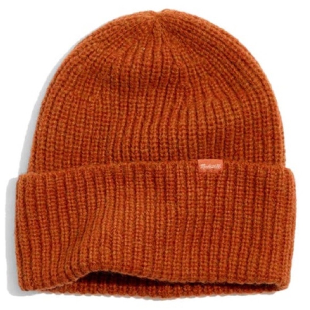 Madewell Rust Orange Knit Beanie